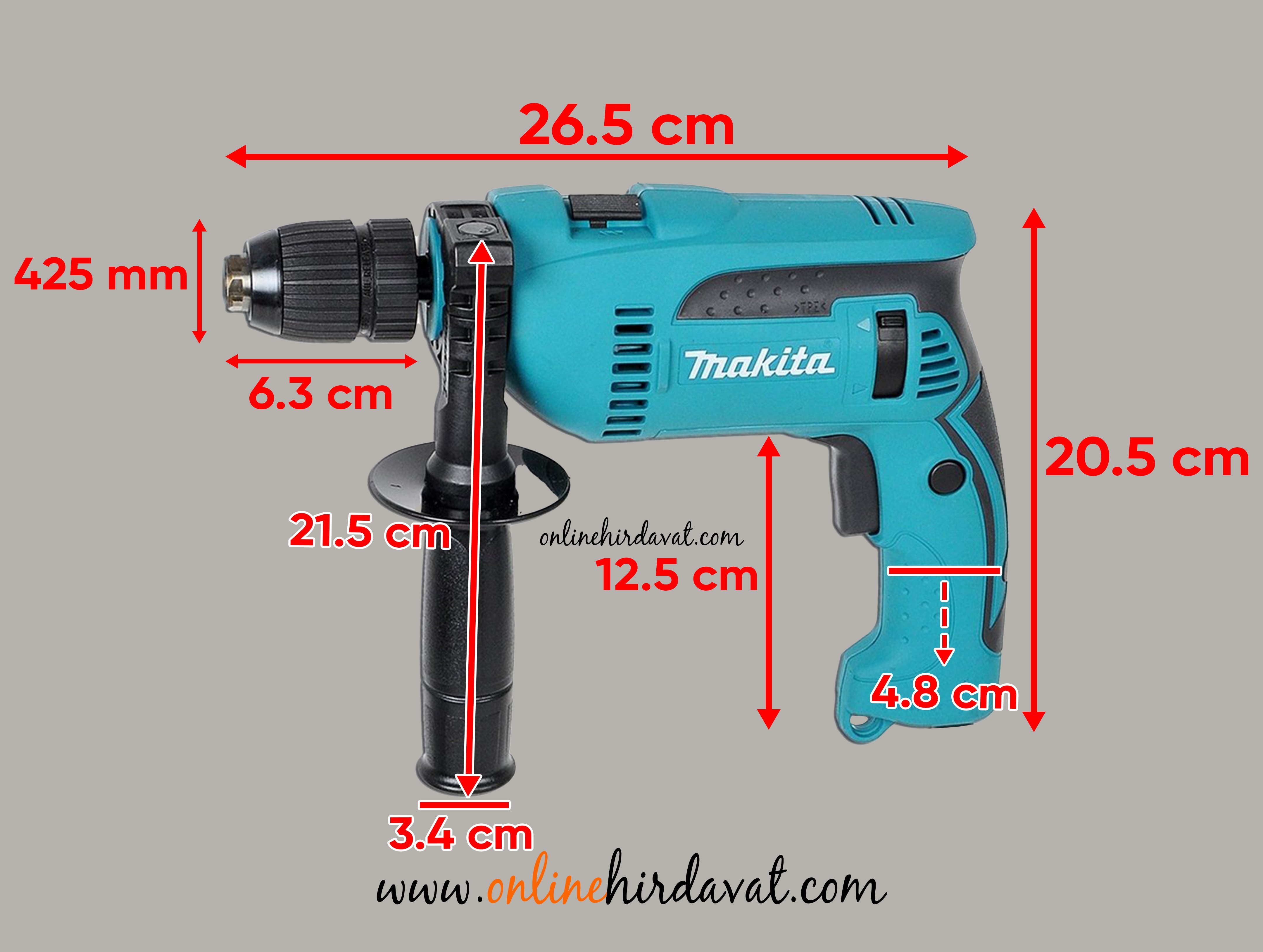 Makita HP1641 Darbeli Matkap 680W